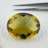 Topazio Limone Idrotermale Taglio Ovale Sfaccettata a Mano Gemma Sciolta 28X23X16mm 68,30 Carati 1pz
