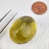Topazio Limone Idrotermale Taglio Ovale Sfaccettata a Mano Gemma Sciolta 28X23X16mm 68,30 Carati 1pz