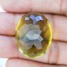 Topazio Limone Idrotermale Taglio Ovale Sfaccettata a Mano Gemma Sciolta 28X23X16mm 68,30 Carati 1pz