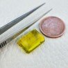 Quarzo Limone Idrotermale Taglio Smeraldo Ottagono Sfaccettata a Mano Gemma Sciolta 14X10X6mm 8,10 Carati 1pz