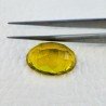 Quarzo Limone Idrotermale Taglio Ovale Sfaccettata a Mano Gemma Sciolta 18X13X8mm 12,15 Carati 1pz