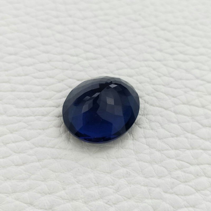 Tanzanite Idrotermale Taglio Ovale Sfaccettata a Mano Gemma Sciolta 19X17X10mm 18,30 Carati 1pz