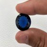 Tanzanite Idrotermale Taglio Ovale Sfaccettata a Mano Gemma Sciolta 19X17X10mm 18,30 Carati 1pz