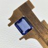 Tanzanite Idrotermale Taglio Smeraldo Ottagono Sfaccettata a Mano Gemma Sciolta 14X12X7mm 9,85 Carati 1pz