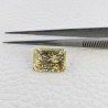 Quarzo Rutilato Idrotermale Taglio Smeraldo Ottagono Sfaccettata a Mano Gemma Sciolta 14X10X7mm 7,90 Carati 1pz