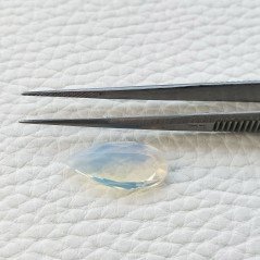 Opale Idrotermale Taglio Goccia Sfaccettata a Mano Gemma Sciolta 19X10X6mm 7,00 Carati 1pz