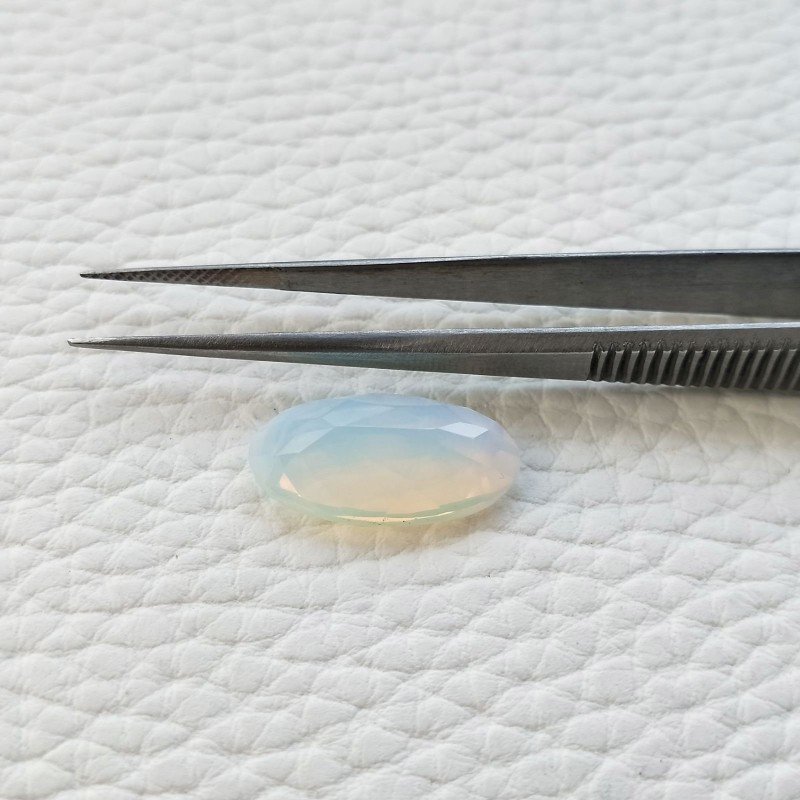 Opale Idrotermale Taglio Ovale Sfaccettata a Mano Gemma Sciolta 19X10X6mm 7,50 Carati 1pz