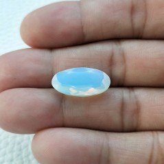 Opale Idrotermale Taglio Ovale Sfaccettata a Mano Gemma Sciolta 19X10X6mm 7,50 Carati 1pz