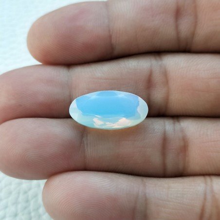 Opale Idrotermale Taglio Ovale Sfaccettata a Mano Gemma Sciolta 19X10X6mm 7,50 Carati 1pz