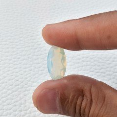 Opale Idrotermale Taglio Ovale Sfaccettata a Mano Gemma Sciolta 19X10X6mm 7,50 Carati 1pz