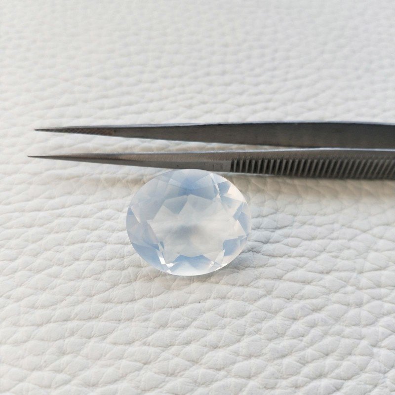 Opale Idrotermale Taglio Ovale Sfaccettata a Mano Gemma Sciolta 21X18X10mm 22,60 Carati 1pz