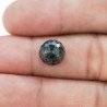 Zaffiro Blu-Grigio Naturale Taglio Tondo Cabochon Sfaccettata Rose Cut a Mano 9mm 1pz