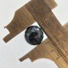 Zaffiro Blu-Grigio Naturale Taglio Tondo Cabochon Sfaccettata Rose Cut a Mano 9mm 1pz