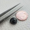 Zaffiro Blu-Grigio Naturale Taglio Tondo Cabochon Sfaccettata Rose Cut a Mano 9mm 1pz