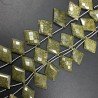 Serpentite Russo Naturale Perline Forma Rombo Piatto Foro Laterale Sfaccettato A Mano
