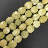 Giada Limone Naturale in Perline Forma Ovale Sfaccettato a Mano Foro Passante