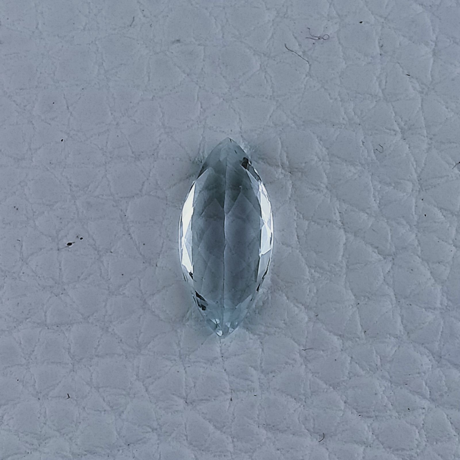 Acquamarina Naturale Taglio Marquise Sfaccettata Fatto a Mano Gemma Sciolta 14X6X4mm 2,00 Carati 1pz