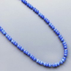 Collana Annodato di Agata - Lapis Tondo Sfaccettato 08mm