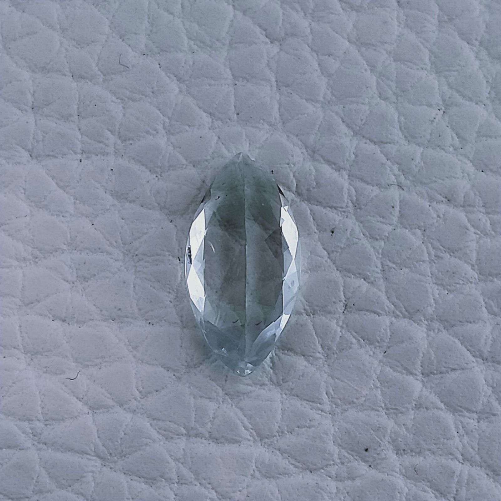 Acquamarina Naturale Taglio Marquise Sfaccettata Fatto a Mano Gemma Sciolta 14X7X4mm 2,25 Carati 1pz