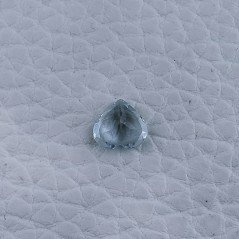 Gemma Sciolta di Acquamarina Naturale, Taglio Cuore Sfaccettato a Mano, 7x7x3 mm, 1,10 ct
