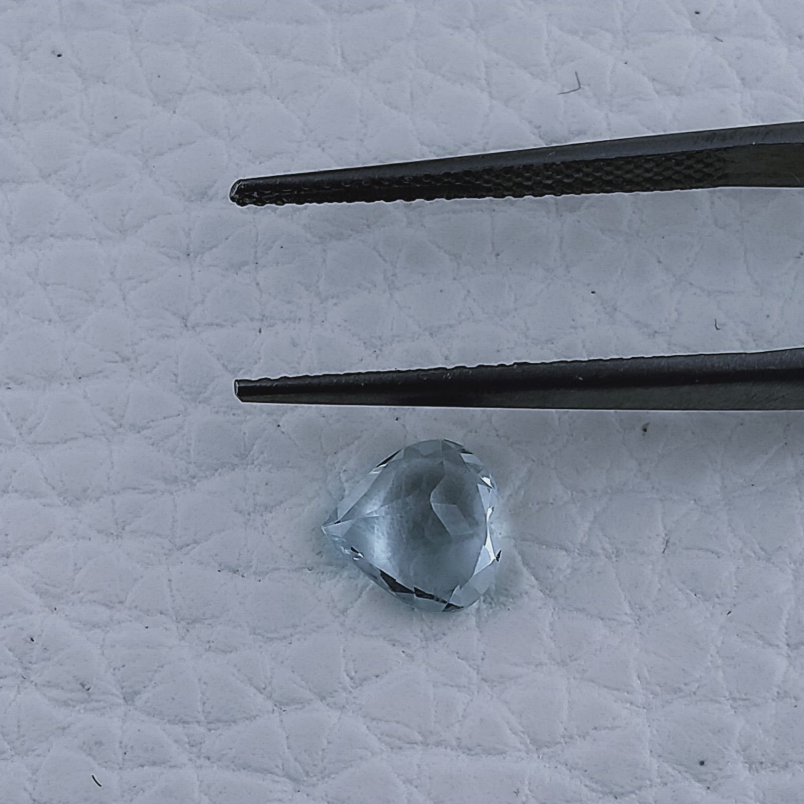 Acquamarina Naturale Taglio Cuore Sfaccettata Fatto a Mano Gemma Sciolta 7X7X3mm 1,10 Carati 1pz