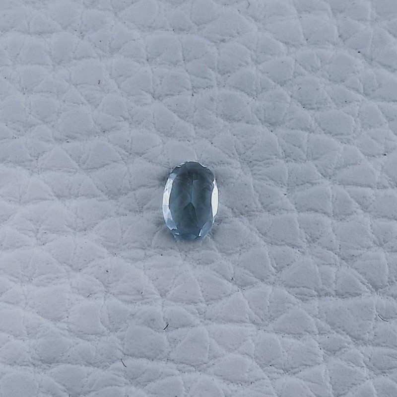 Acquamarina Naturale Taglio Ovale Sfaccettata Fatto a Mano Gemma Sciolta 6X4X2-3mm 0,40 Carati 1pz