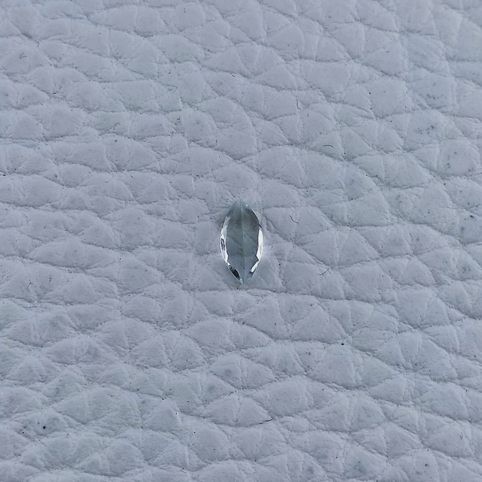 Acquamarina Naturale Taglio Marquise Sfaccettata Fatto a Mano Gemma Sciolta 7X3X2-3mm 0,30 Carati 1pz