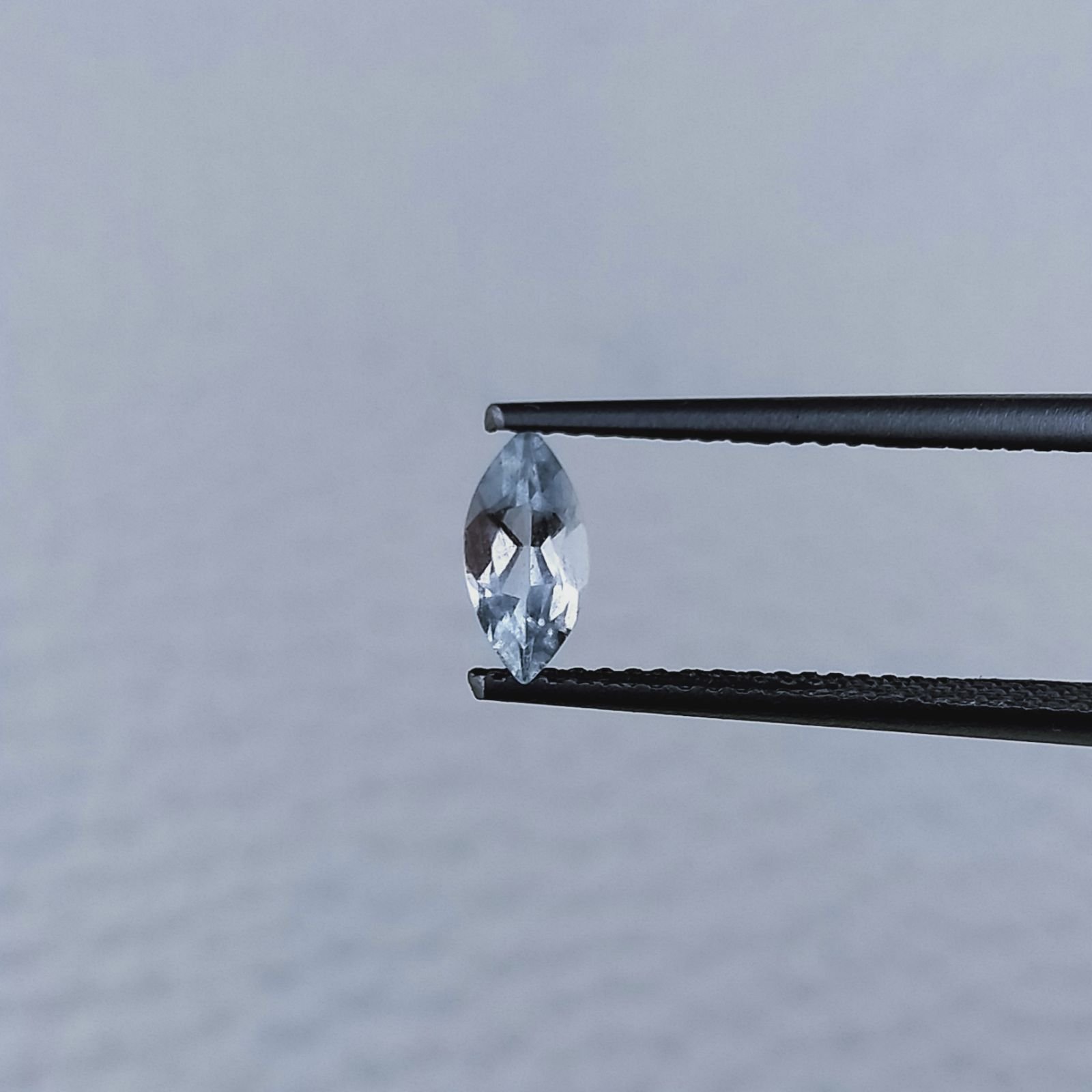 Acquamarina Naturale Taglio Marquise Sfaccettata Fatto a Mano Gemma Sciolta 7X3X2-3mm 0,30 Carati 1pz