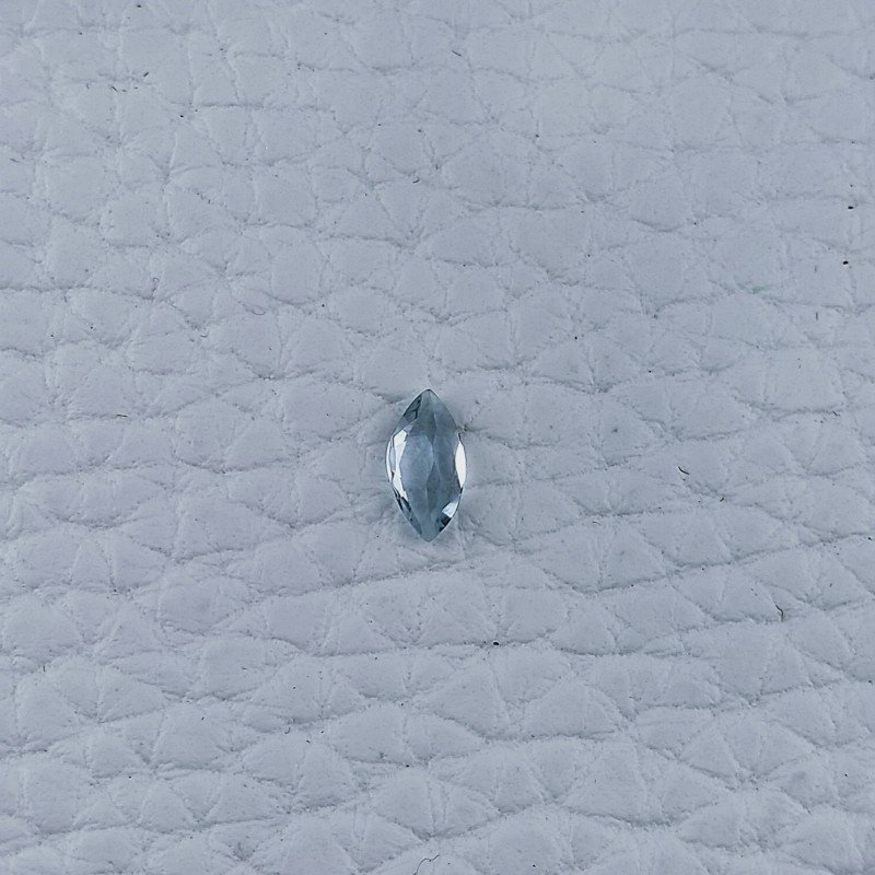 Acquamarina Naturale Taglio Marquise Sfaccettata Fatto a Mano Gemma Sciolta 6X3X2mm 0,25 Carati 1pz