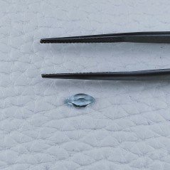 Acquamarina Naturale Taglio Marquise Sfaccettata Fatto a Mano Gemma Sciolta 6X3X2mm 0,25 Carati 1pz