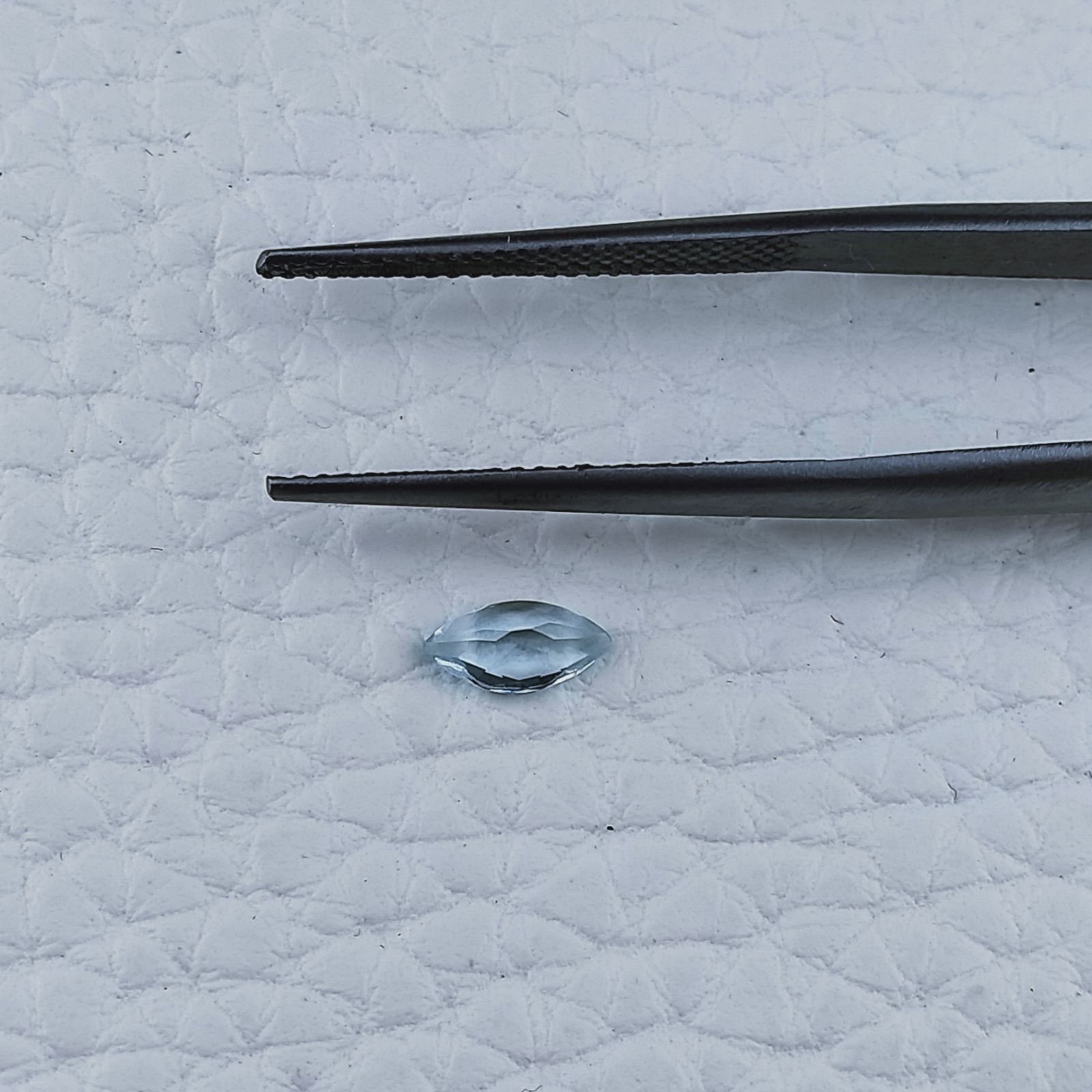 Acquamarina Naturale Taglio Marquise Sfaccettata Fatto a Mano Gemma Sciolta 6X3X2mm 0,25 Carati 1pz