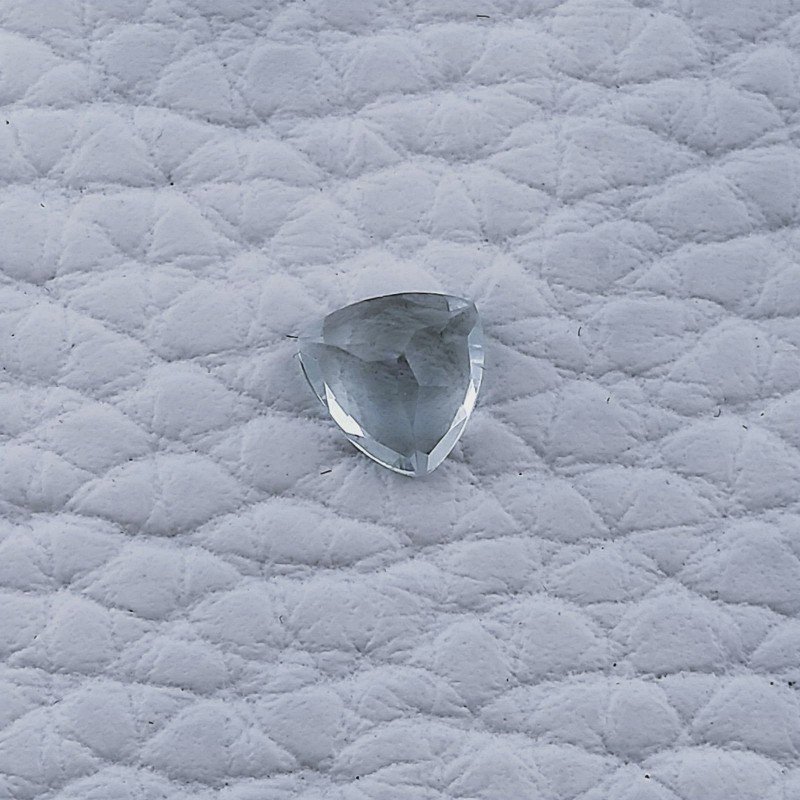 Acquamarina Naturale Taglio Trillion Sfaccettata Fatto a Mano Gemma Sciolta 6X6X3mm 0,65 Carati 1pz