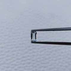 Gemma Sciolta di Acquamarina Naturale, Taglio Smeraldo Ottagono Sfaccettato a Mano, 5x3x2-3 mm, 0,30 ct