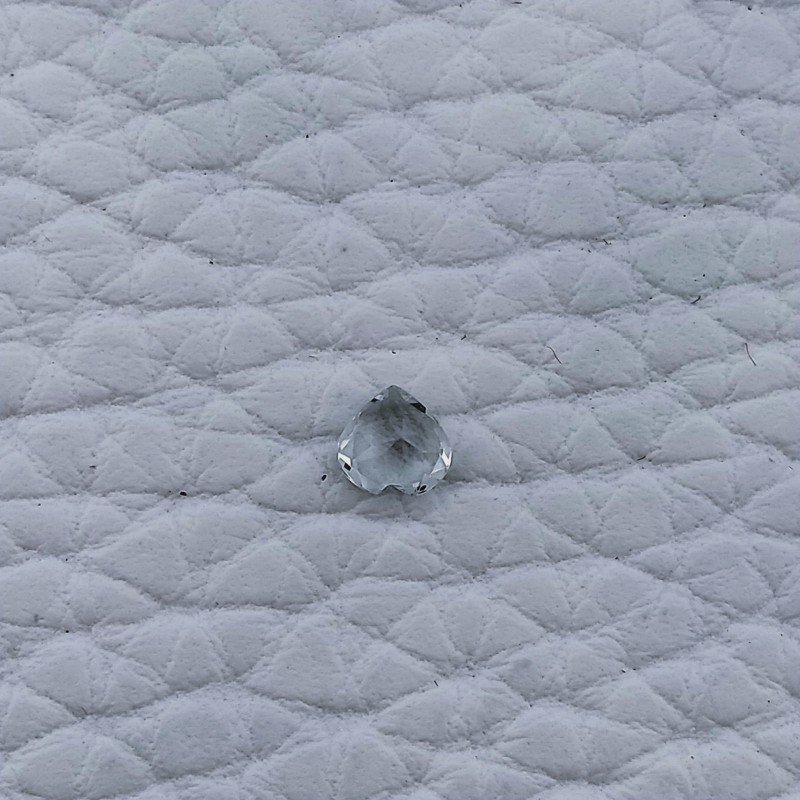 Acquamarina Naturale Taglio Cuore Sfaccettata Fatto a Mano Gemma Sciolta 4X4X3mm 0,20 Carati 1pz