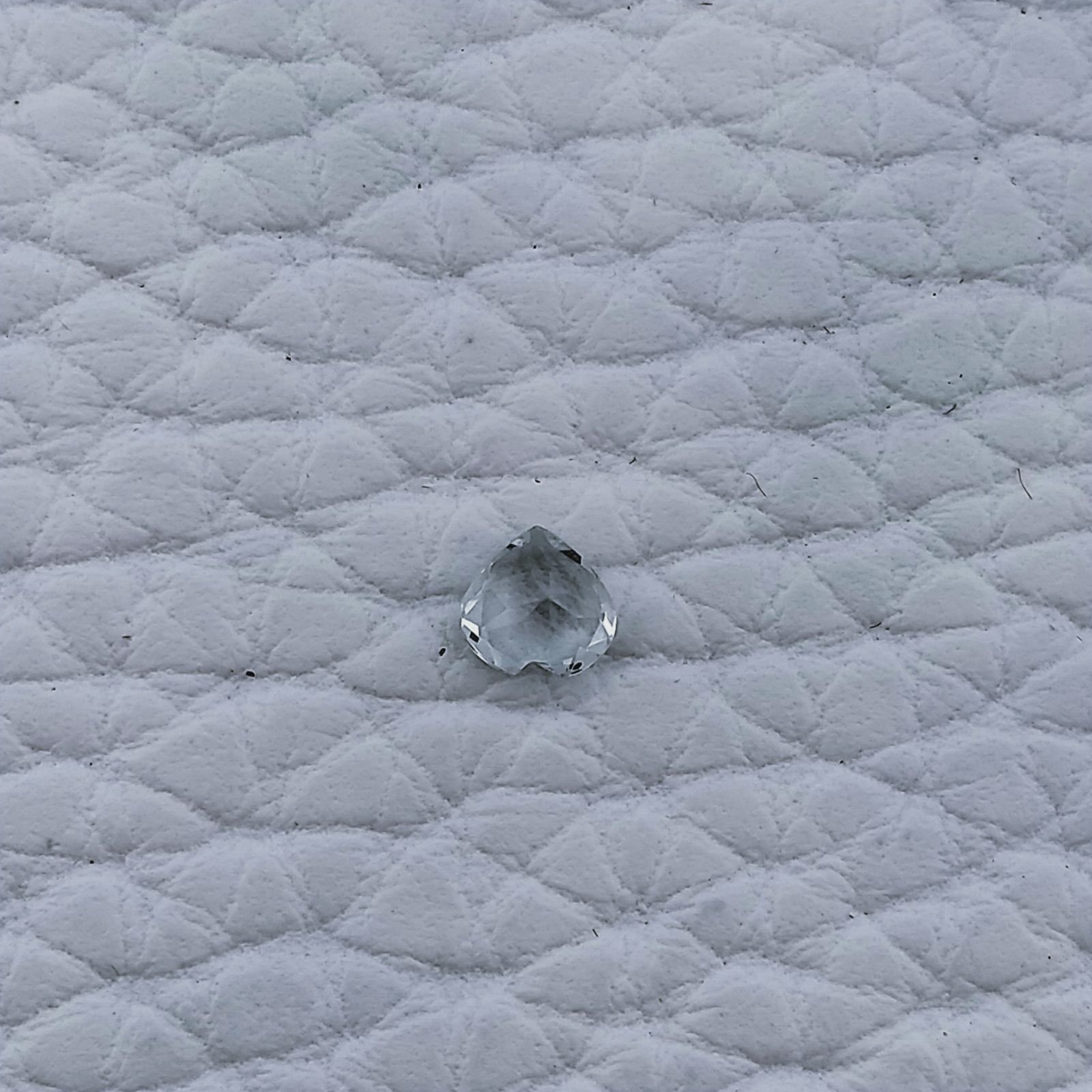 Acquamarina Naturale Taglio Cuore Sfaccettata Fatto a Mano Gemma Sciolta 4X4X3mm 0,20 Carati 1pz