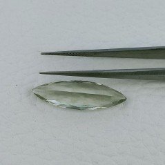 Ametista Verde Prasiolite Taglio Marquise Sfaccettata Fatto a Mano Gemma Sciolte 26X8X6mm 7,65 Carati 1pz