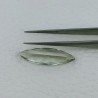 Ametista Verde Prasiolite Taglio Marquise Sfaccettata Fatto a Mano Gemma Sciolte 26X8X6mm 7,65 Carati 1pz