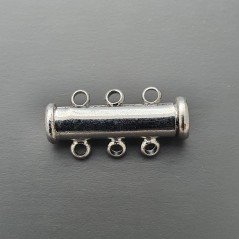 Chiusura A Baionetta In Ottone A 3 Fili Con Calamita-Argentato 1pz