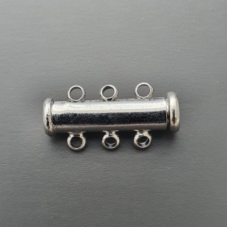 Chiusura A Baionetta In Ottone A 3 Fili Con Calamita-Argentato 1pz