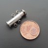 Chiusura A Baionetta In Ottone A 2 Fili Con Calamita-Argentato 1pz