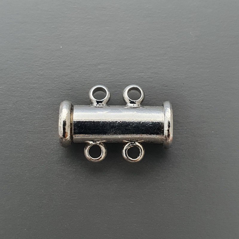 Chiusura A Baionetta In Ottone A 2 Fili Con Calamita-Argentato 1pz