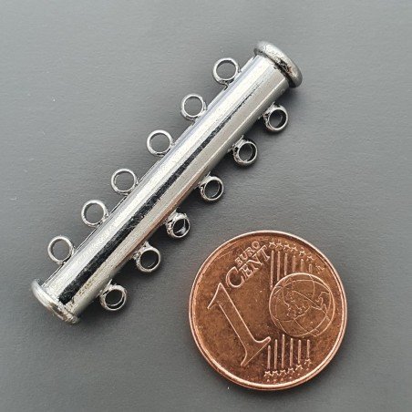 Chiusura A Baionetta In Ottone A 6 Fili Con Calamita-Argentato 1pz