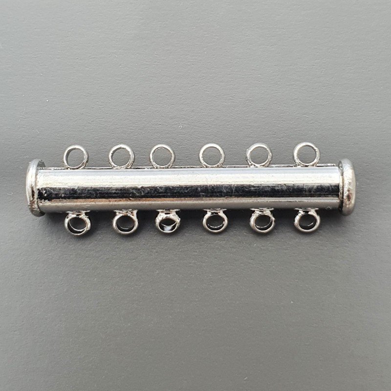 Chiusura A Baionetta In Ottone A 6 Fili Con Calamita-Argentato 1pz