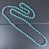 Collana Annodato di Pasta di Turchese Forma Teschio Liscio Fantasia Foro Passante