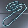 Collana Annodato di Pasta di Turchese Forma Teschio Liscio Fantasia Foro Passante