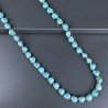 Collana Annodato di Pasta di Turchese Forma Teschio Liscio Fantasia Foro Passante