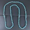 Collana Annodato di Pasta di Turchese Forma Teschio Liscio Fantasia Foro Passante