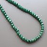 Collana girocollo radice di smeraldo rondelle sfac tinto
