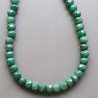 Collana girocollo radice di smeraldo rondelle sfac tinto