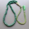 Collana girocollo radice di smeraldo rondelle sfac tinto